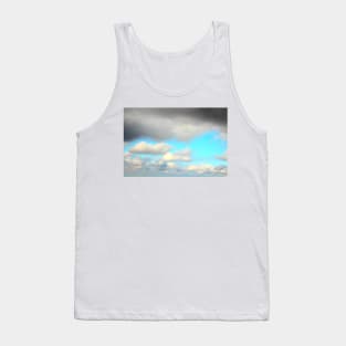 Scenery from Casertavecchia with fluffy and dark clouds Tank Top